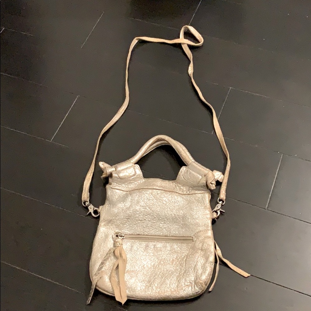 COPY - Foley + Corrina Silver Metallic Leather Handbag
